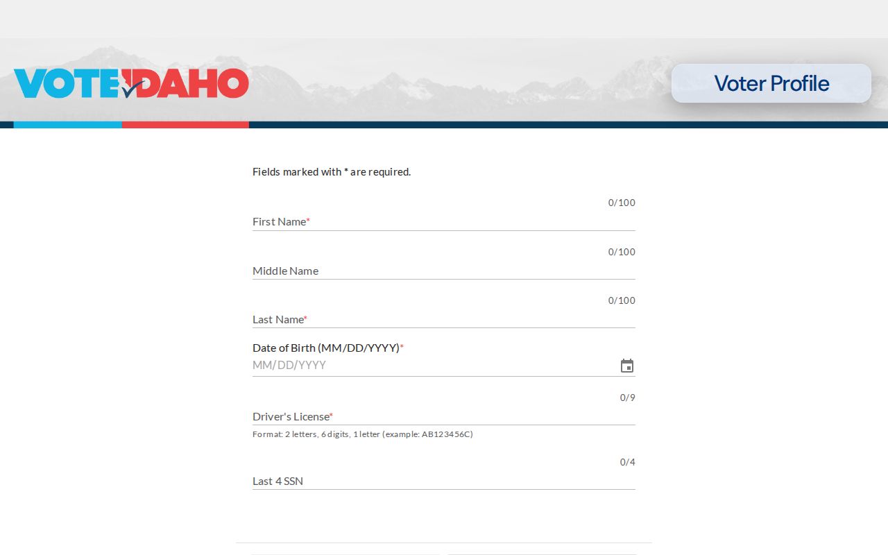 Post Falls residents directory VoteIdaho voter lookup